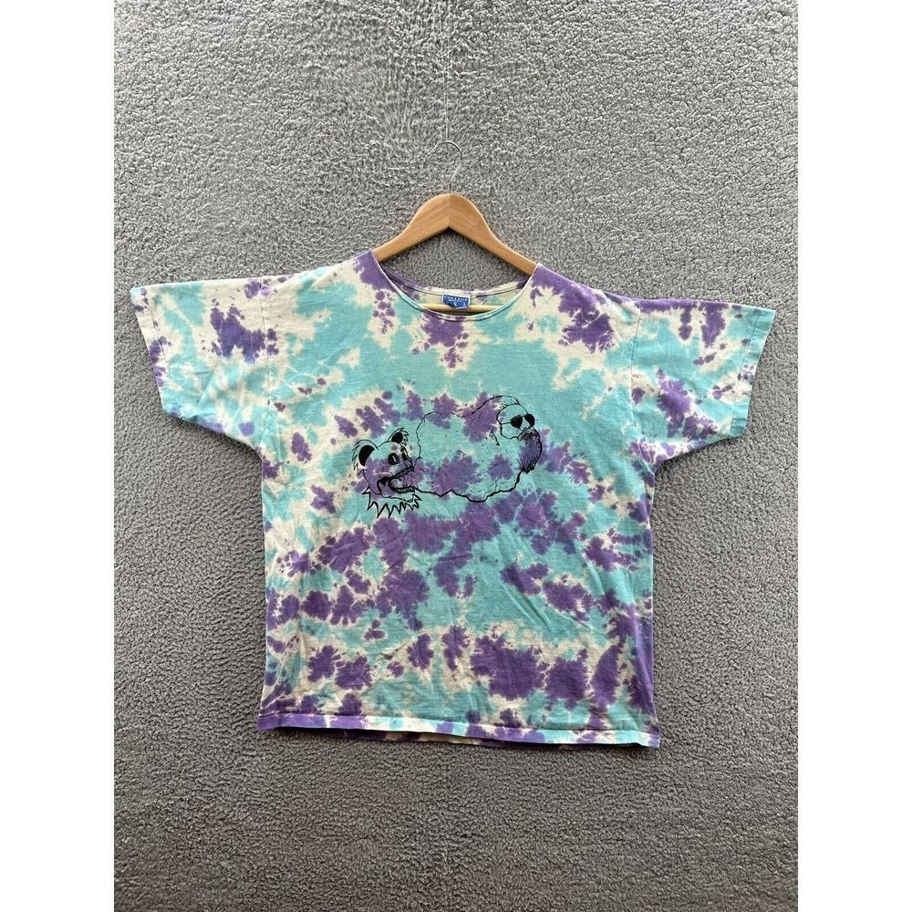 College Ware USA Vintage Grateful Dead Bear Jerry Garcia Tie Dye T-Shirt